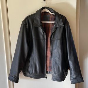 Dockers Men’s Brown Leather Jacket